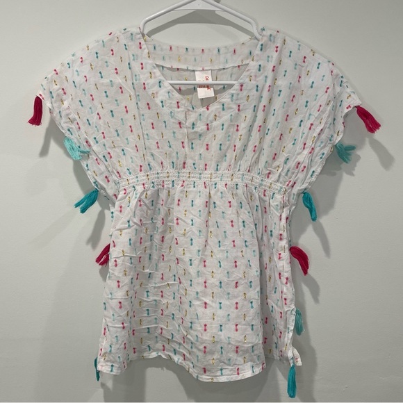 KIDS: Cat & Jack Multi-Color Girls Swim Coverup - Picture 2 of 5